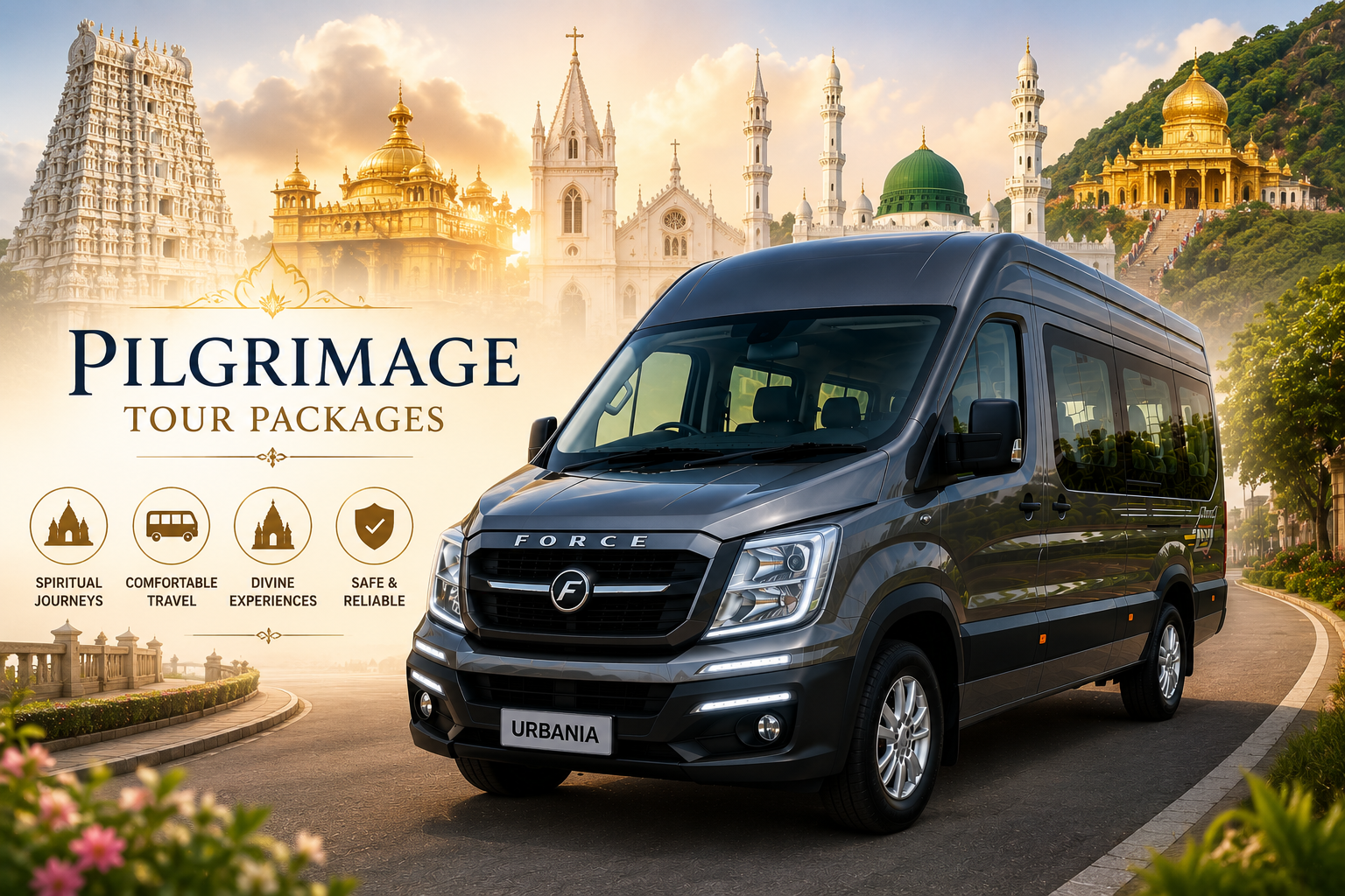 Pilgrimage Tour Bus Chennai – Tirupati Rameswaram Madurai Meenakshi by Guna Travels
